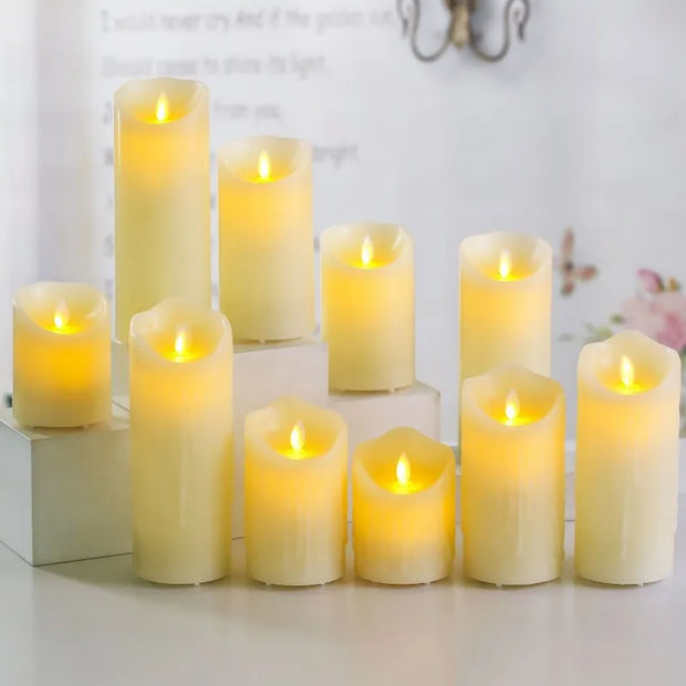 Flameless Flashing Candle Tea Battery Power Candle Electronic Wishing Led Halloween Home Decorat