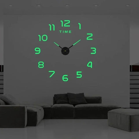 Bedroom Decoration Clock Large 3d Wall Clock Living Room Large Garden Acrylic Mirror Sticker Decoration Art Decor Clocks Digital