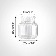 Vintage Flower Vase Mini Glass Vase Wedding Party Transparent Hydroponics Plant Flower Vases Desktop Ornaments Home Decorations