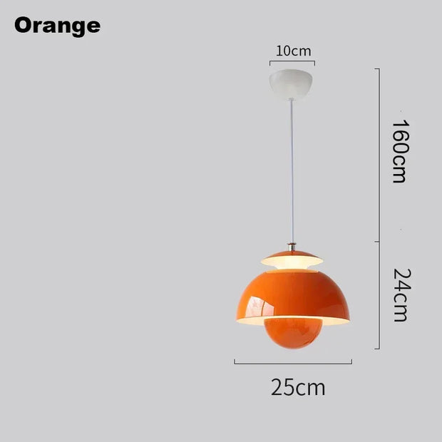 Modern LED Pendant Light Flower Bud Nordic Danish Designer Decor Art Hanging Chandeliers Lamp Home Bedroom Kitchen Bedside Light