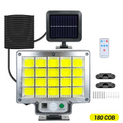 Solar Powered LED Wall Lights Split Type Garage Courtyard Lighting Super Bright Waterproof Human Body Sensing Street Lights