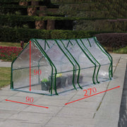 Mini Garden Greenhouse Cover Replacement Cover With Roll-up Door Water Resistant Hyaline Plant Flowers Vegetable Without Bracket