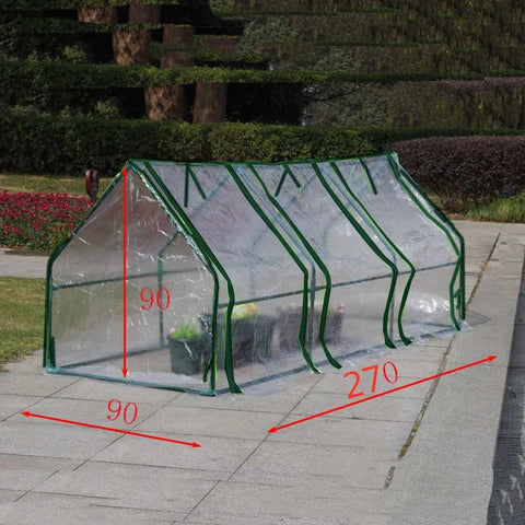 Mini Garden Greenhouse Cover Replacement Cover With Roll-up Door Water Resistant Hyaline Plant Flowers Vegetable Without Bracket