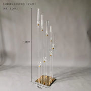 2/4/6/10set Candle Holders 8/5Heads Table Candelabra Wedding Centerpiece Pillar Stand Road Lead Party Candlesticks Home