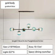 Modern Minimalist Hanging Lamp Nordic Ceiling Chandelier For Dining Room Kitchen Island Glass Ball Living Room Pendant Light