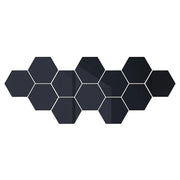 6/12pcs 3D Mirror Wall Sticker Hexagon Decal Home Decor DIY Self-adhesive Mirror Decor Stickers Art Wall Decoration 126mm Large