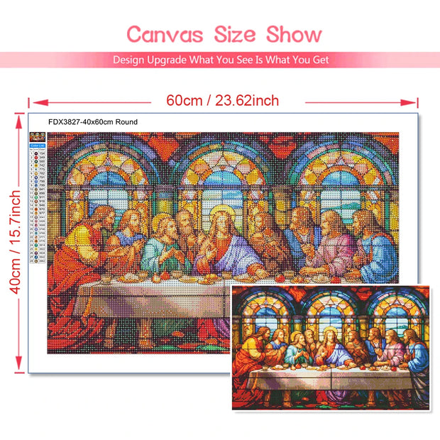 5D DIY Diamond Painting Decoration Jesus Last Dinner Diamond Embroidery Rhinestone Picture Cross Stitch Set Handmade