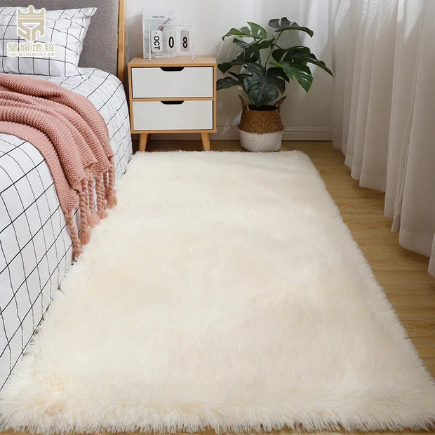 Soft and Luxurious Silk-Like Carpet for Living Room Bedroom or Study Area Rugs for Bedroom Carpets for Living Room