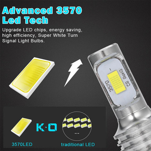 2Pcs LED Car Light H7 H4 Headlight Bulb H1 H11 H3 9005 9006 20000Lm 6000K White 3000K Yellow H9 H8 H1 Auto Front Fog Lamp