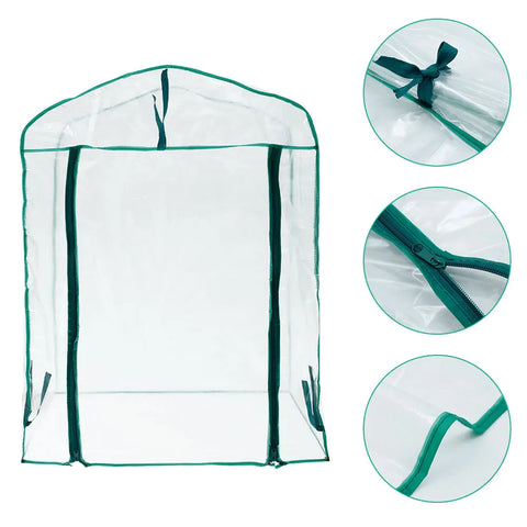 Garden Greenhouse Cover Planting Tent Transparent Weatherproof and Frostproof Plant Room Gardening Mesh Cover Without Iron Frame