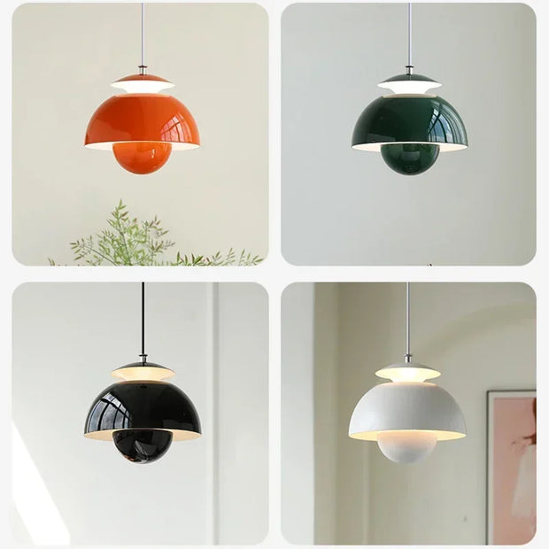 Modern LED Pendant Light Flower Bud Nordic Danish Designer Decor Art Hanging Chandeliers Lamp Home Bedroom Kitchen Bedside Light