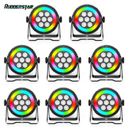 4/8PCS 70W RGBW 4-IN-1 LED Par Light with Strip DMX Stage Light Remote control DJ Disco Party Lights for Dance Hall Performance