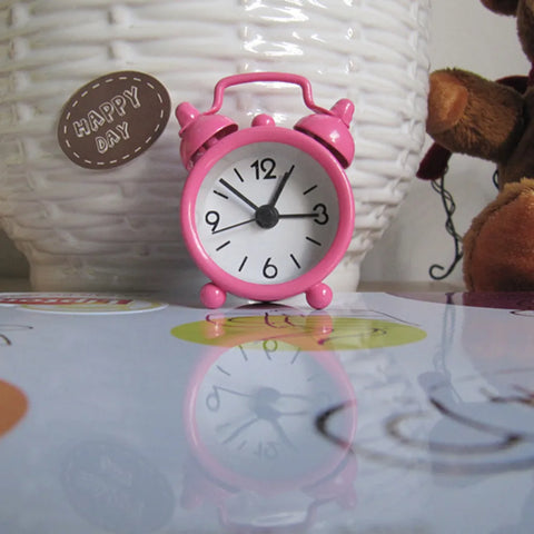 Creative Cute Mini Metal Small Alarm Clock Electronic Small Alarm Clock Multicolor Electronic Small Alarm Table Morning Clock