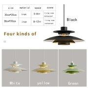 Danish UFO Hanging Lamp Nordic LED Dining Table Pendant Light Minimalist Indoor Living Room Decoration Restaurant Bar Chandelier