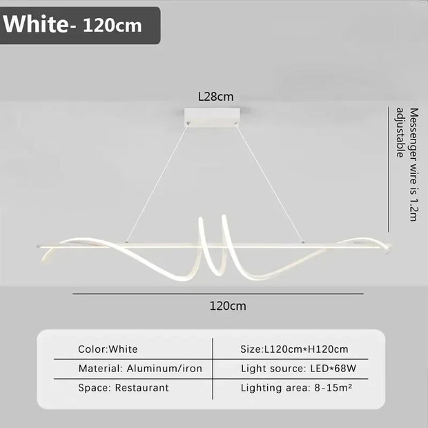 Nordic LED Pendant Lights For Dining Room Kitchen Hanging Lights Minimalist Indoor Lighting Home Decor White Black Kitchen Lamps