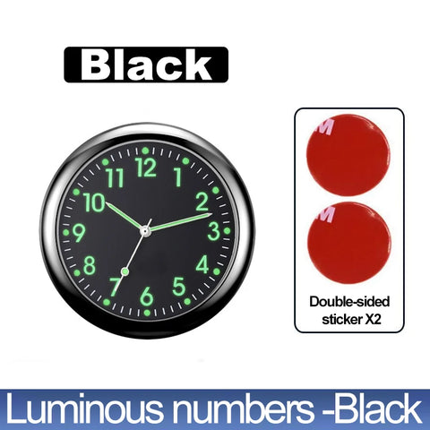 Car Clock Luminous Automobiles Internal Stick-On Mini Digital Watch Mechanics Quartz Clocks Auto Ornament Car Accessories Gifts