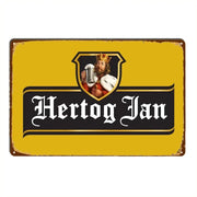 Metal Poster Classic Beer Brand Sign Wall Decor for Bar Pub Club Retro Wall Decoration Metal Plaque Pendant Art for Man Cave