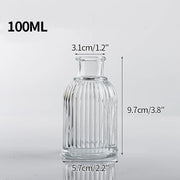 Vintage Flower Vase Mini Glass Vase Wedding Party Transparent Hydroponics Plant Flower Vases Desktop Ornaments Home Decorations