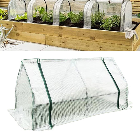 1pc Small Grow Tunnel Outdoor Garden Greenhouse Reinforced Cover With Mesh Grid Garden Buildings Budynki Ogrodowe Invernadero