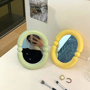 Desktop Makeup Mirror Woman MINI Cosmetic Mirror Vanity Portable Mirrors Pocket Cosmetics Tools Home Desktop Supplies