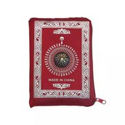 Portable Prayer Pocket Prayer Rug Islamic Gift Muslim Waterproof Praying Rug with Compass Travel Praying Blanket 100*60cm