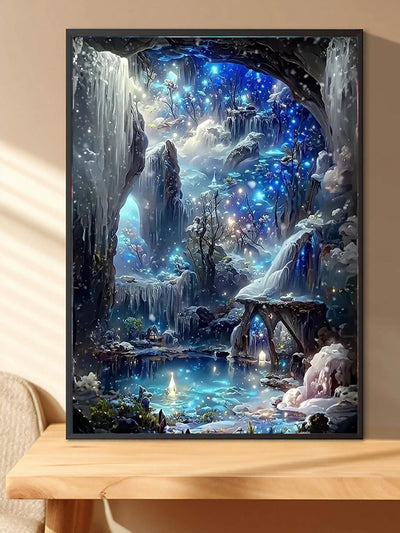 1 piece Starry Falls DIY diamond painting, DIY diamond painting set accessories, suitable for home living