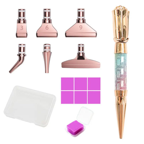 5D Diamond Painting Pen Kit Glitter Diamond Sparkle Point Drill Pens Cross Stitch Embroidery DIY Craft Nail Art Diamond Painting